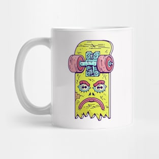 Angry Broken Skate Mug